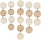 100 Wood Rounds and 100 Key Rings Wooden Circle Discs (1" Inch)